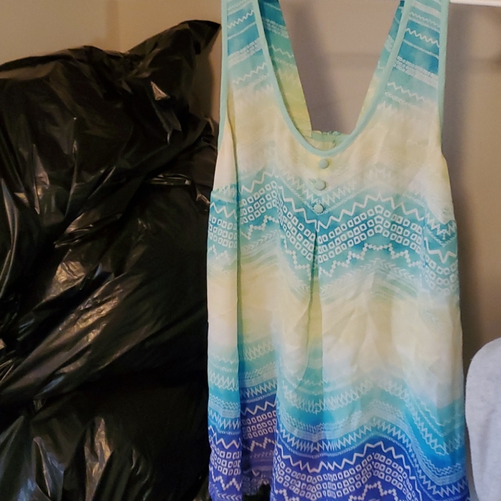 Candies multi colored tank top blouse